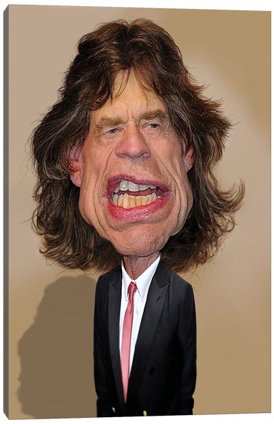 Mick Jagger II Canvas Art Print - Mick Jagger
