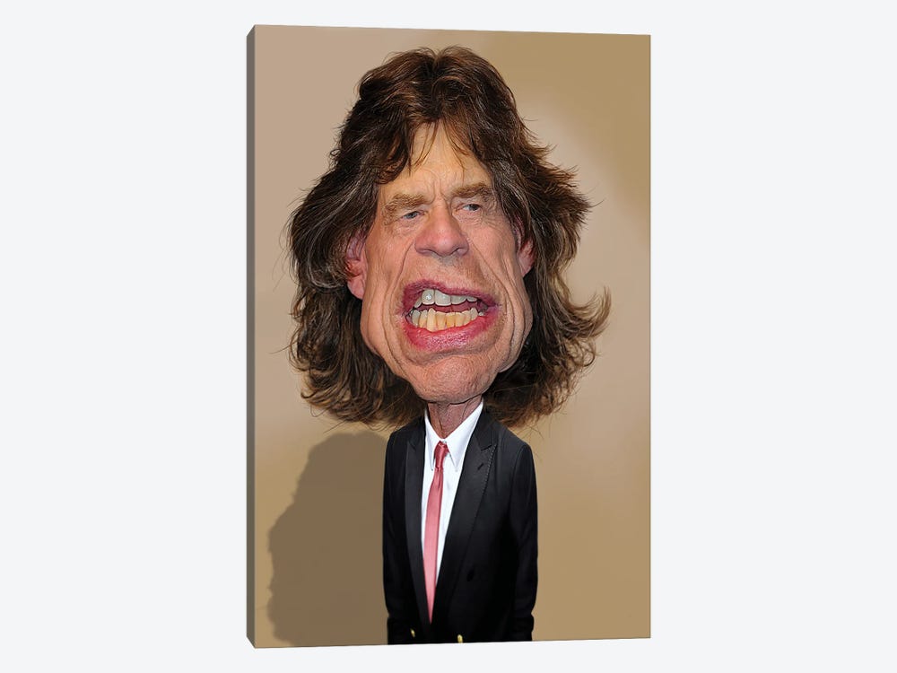 Mick Jagger II by Rodney Pike 1-piece Canvas Wall Art