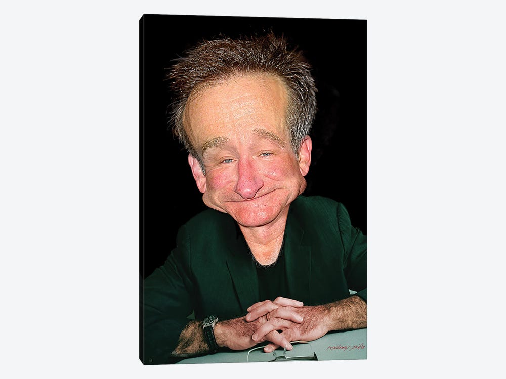 Robin Williams by Rodney Pike 1-piece Canvas Artwork