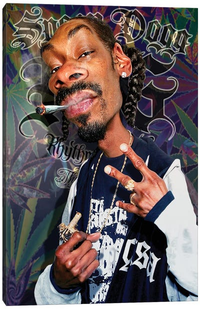 Snoop Dogg II Canvas Art Print - Rodney Pike