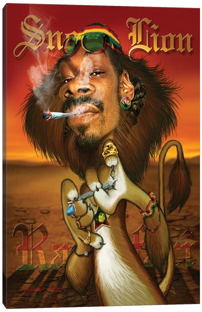 Snoop Lion Canvas Art Print - Rodney Pike