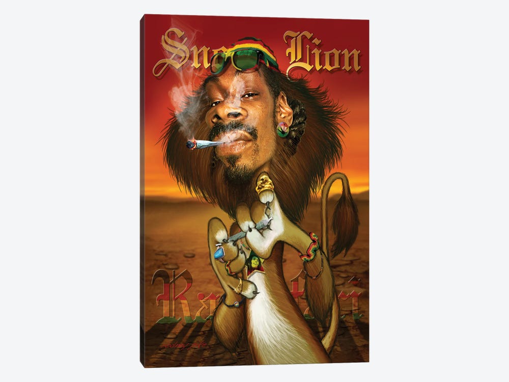 Snoop Lion by Rodney Pike 1-piece Canvas Print