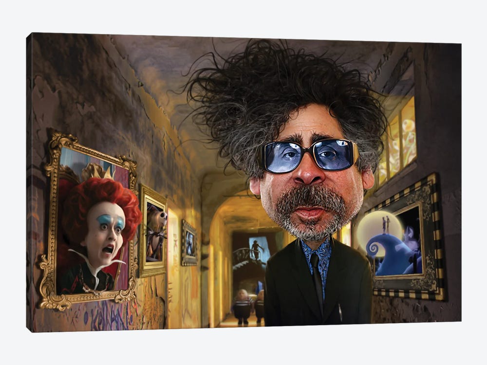 Tim Burton One Man Show by Rodney Pike 1-piece Canvas Artwork