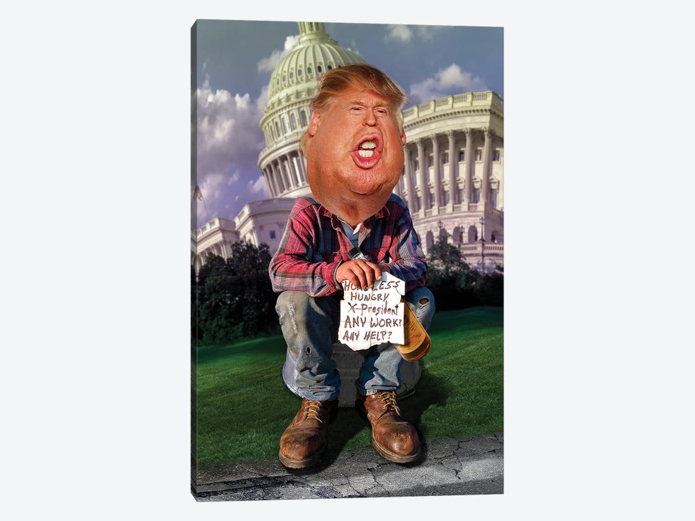 Donald Trump Unemployed by Rodney Pike 1-piece Canvas Art Print