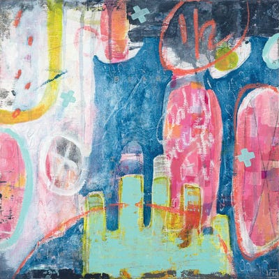 Only Pieces Of The Story by Lisa Roy multi panel art