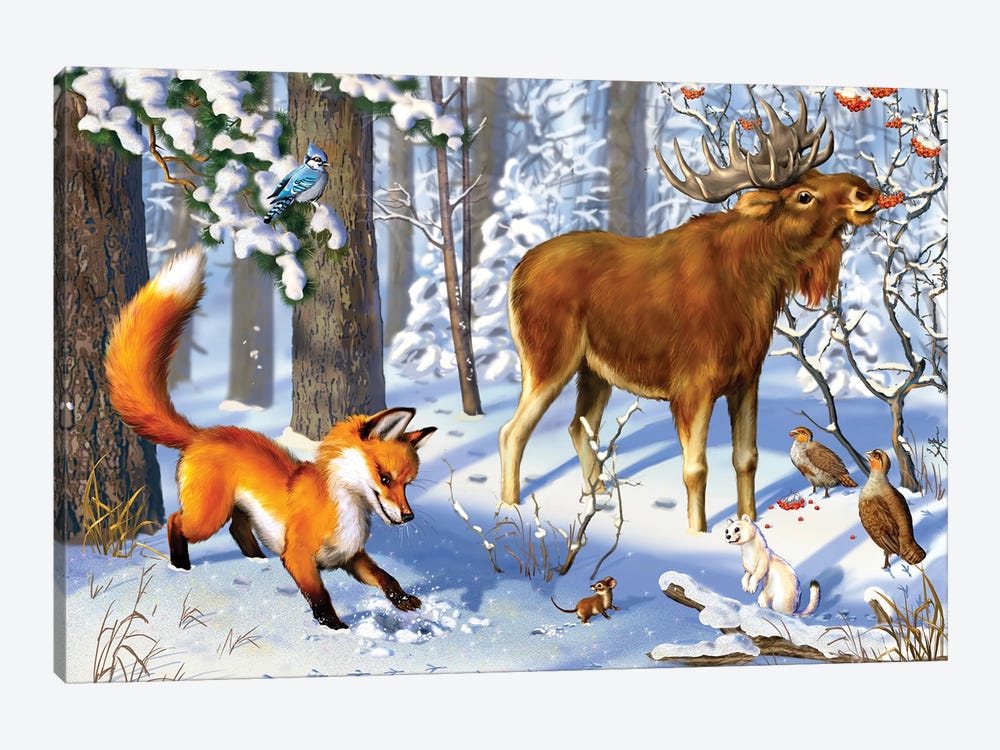 Winter by Rina Zeniuk 1-piece Canvas Print
