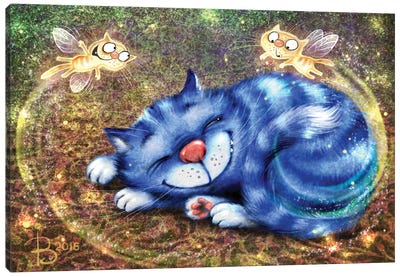 Catfairy Of Sweet Dreams Canvas Art Print - Rina Zeniuk