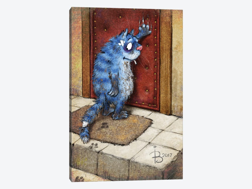 Return Of The Prodigal Cat by Rina Zeniuk 1-piece Canvas Art Print