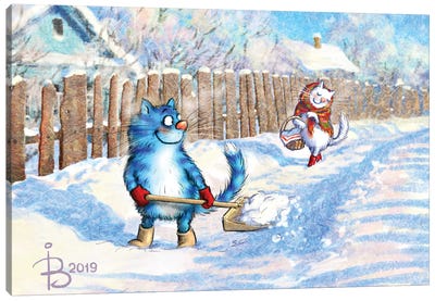 In January Canvas Art Print - Snow Art