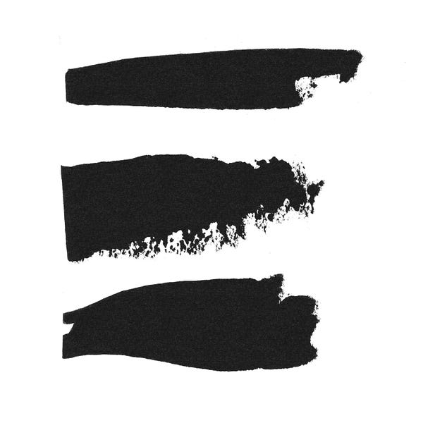 Black & White Minimalist Décor: Threes Company I by Sarah Adams