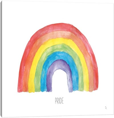Rainbow Pride IV Canvas Art Print - Sarah Adams
