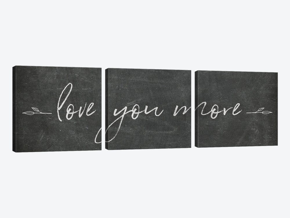 Love You More by Sarah Adams 3-piece Canvas Print