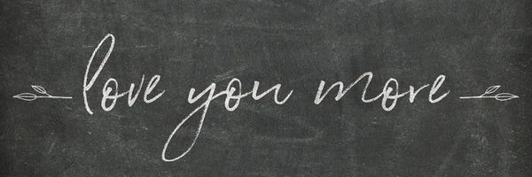 Neon Typography: Love You More by Sarah Adams