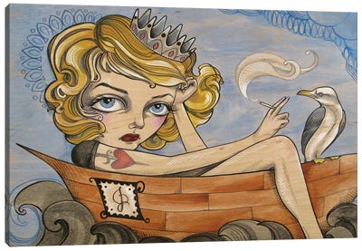 Jackie Canvas Art Print - Sandi Calistro
