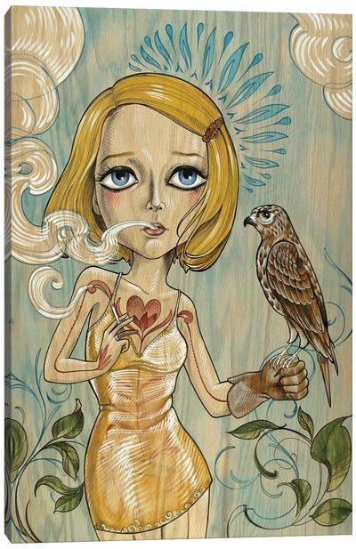 Margot & Mordecai Canvas Art Print - Buzzard & Hawk Art