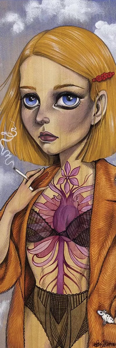 Margot and Dalmatian Mice by Sandi Calistro canvas print