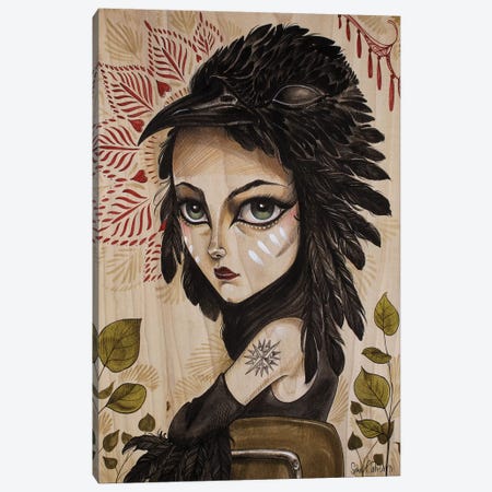 Raven Canvas Print #SAC41} by Sandi Calistro Canvas Art Print