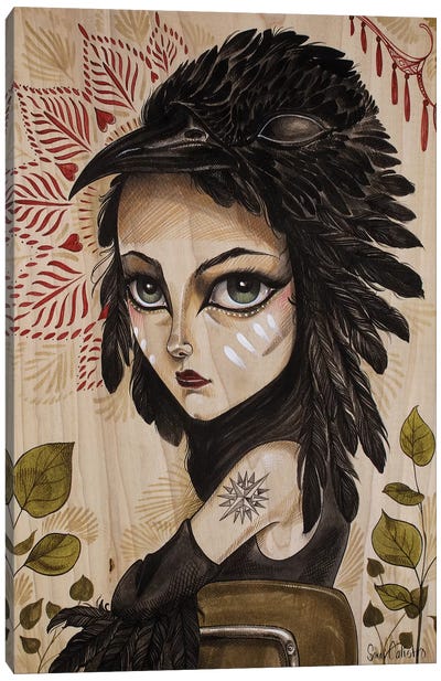 Raven Canvas Art Print - Sandi Calistro