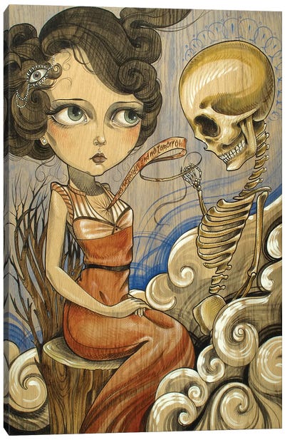 Soul Canvas Art Print - Skeleton Art