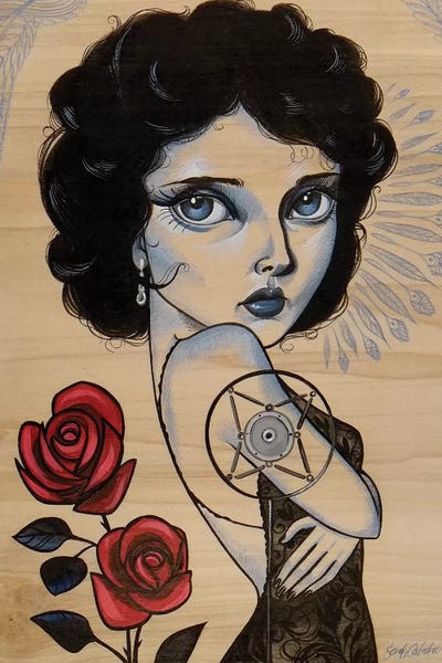 Goth Art: Blue Velvet by Sandi Calistro