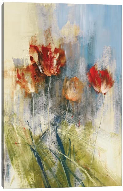 Tulips Canvas Art Print - Traditional Living Room Art