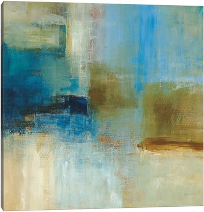 Blue Abstract Canvas Art Print - Simon Addyman