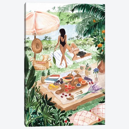 Picnic In The South Of France Canvas Print #SAF130} by Sabina Fenn Canvas Artwork