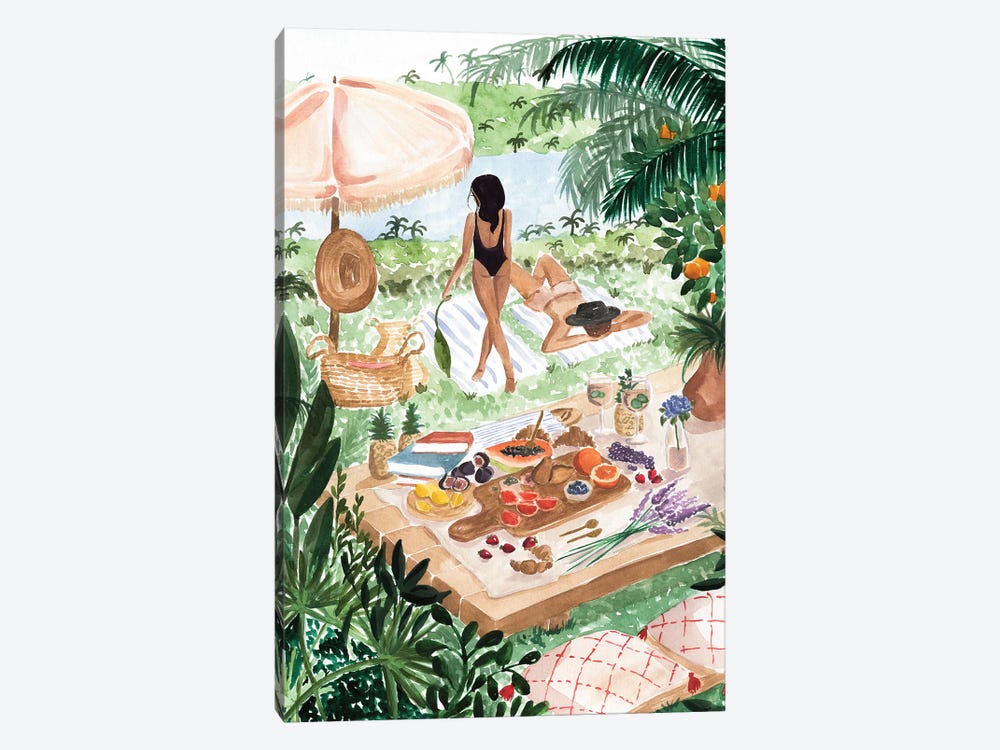 Picnic In The South Of France by Sabina Fenn 1-piece Canvas Print