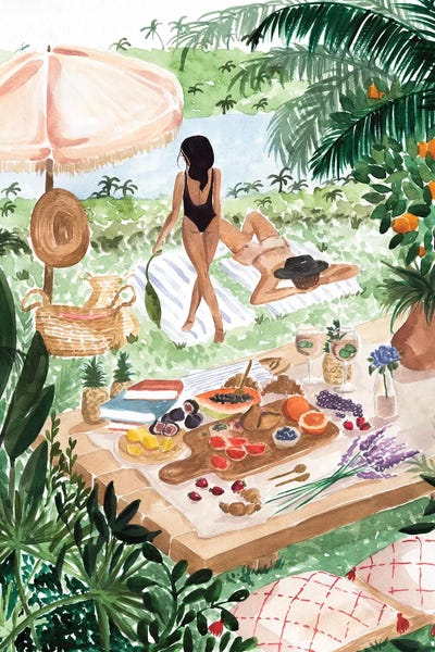 Tropical Living Room: Picnic In The South Of France by Sabina Fenn