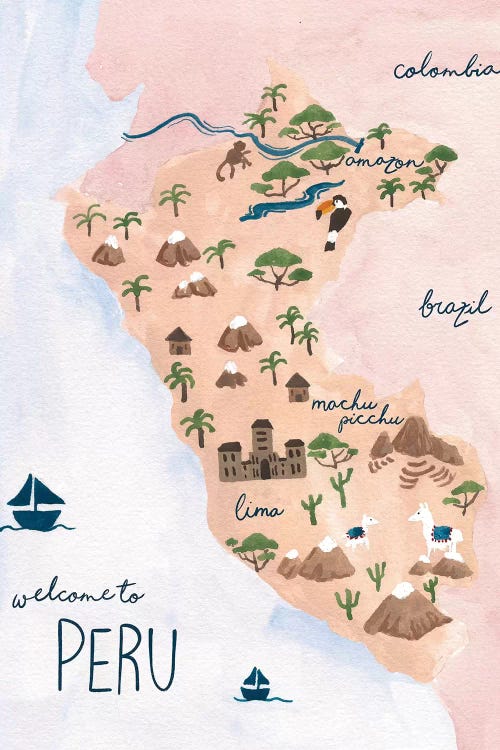 Welcome To Peru by Sabina Fenn wall art