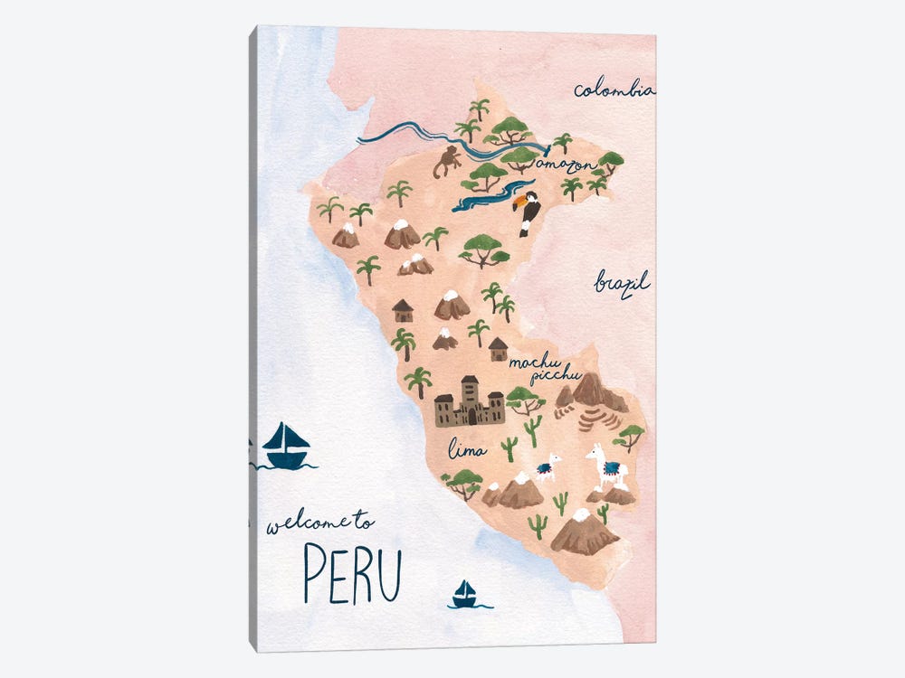 Welcome To Peru by Sabina Fenn 1-piece Canvas Artwork