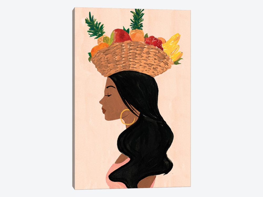 Valentina's Fruit Basket by Sabina Fenn 1-piece Canvas Art Print