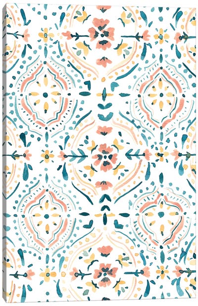 Moroccan Tiles Canvas Art Print - Paisley Patterns