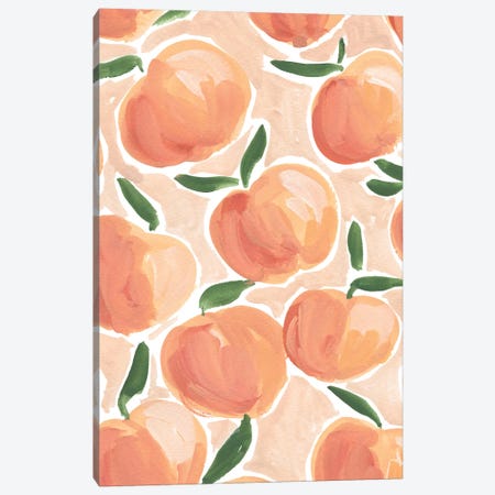 Pretty Peaches Canvas Print #SAF157} by Sabina Fenn Canvas Print