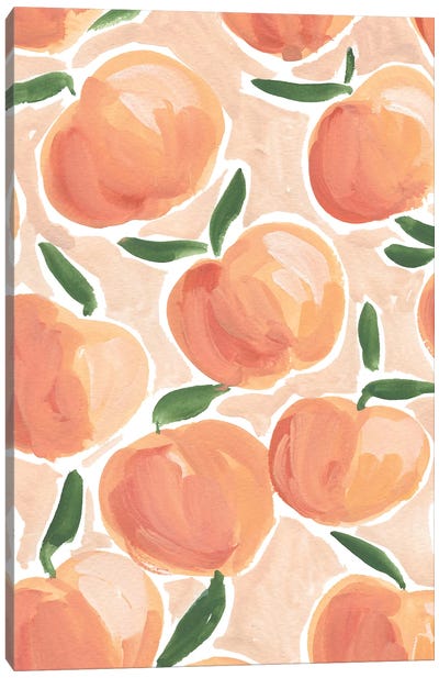 Pretty Peaches Canvas Art Print - Sabina Fenn