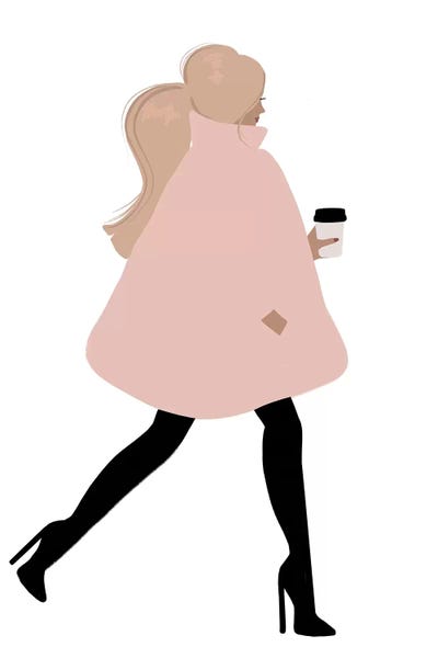 Bubble Coat Blonde by Sabina Fenn art print