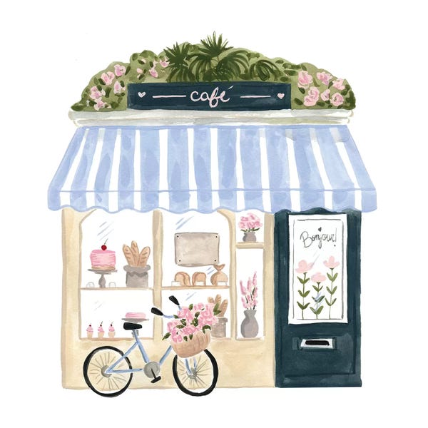 Bicycles: Parisian Café by Sabina Fenn