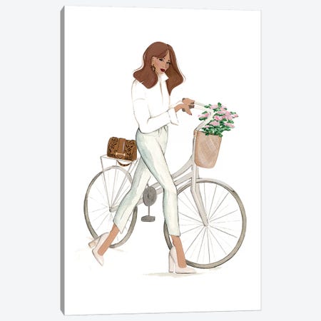 Bicyclette Canvas Print #SAF180} by Sabina Fenn Art Print