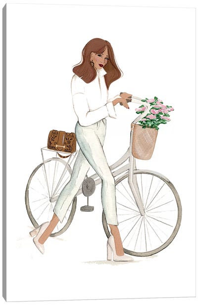Bicyclette Canvas Art Print - Sabina Fenn