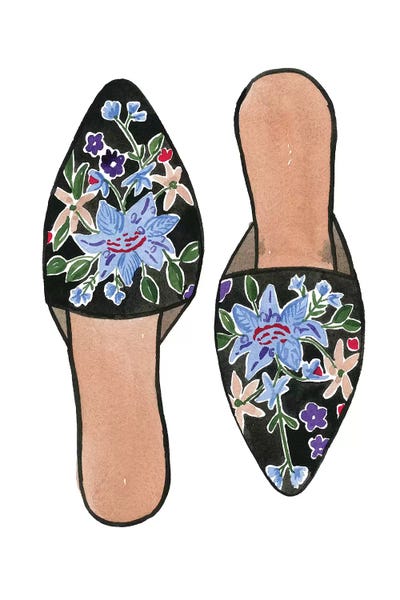 Shopper Shoes I by Sabina Fenn canvas print