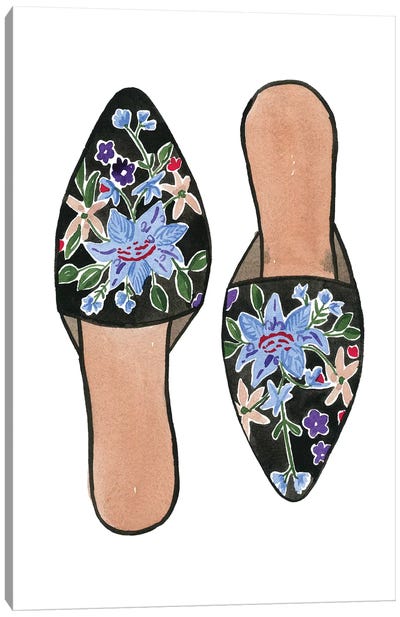 Shopper Shoes I Canvas Art Print - Sabina Fenn