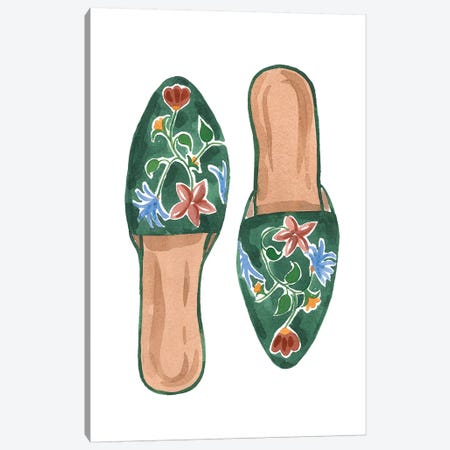 Shopper Shoes II Canvas Print #SAF183} by Sabina Fenn Art Print