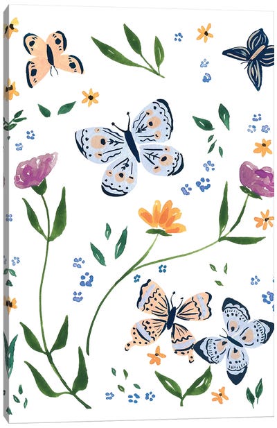 Butterflies I Canvas Art Print - Sabina Fenn