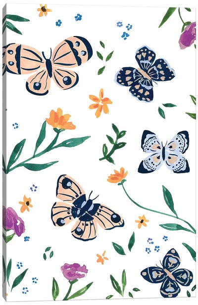 Butterflies II Canvas Art Print - Sabina Fenn