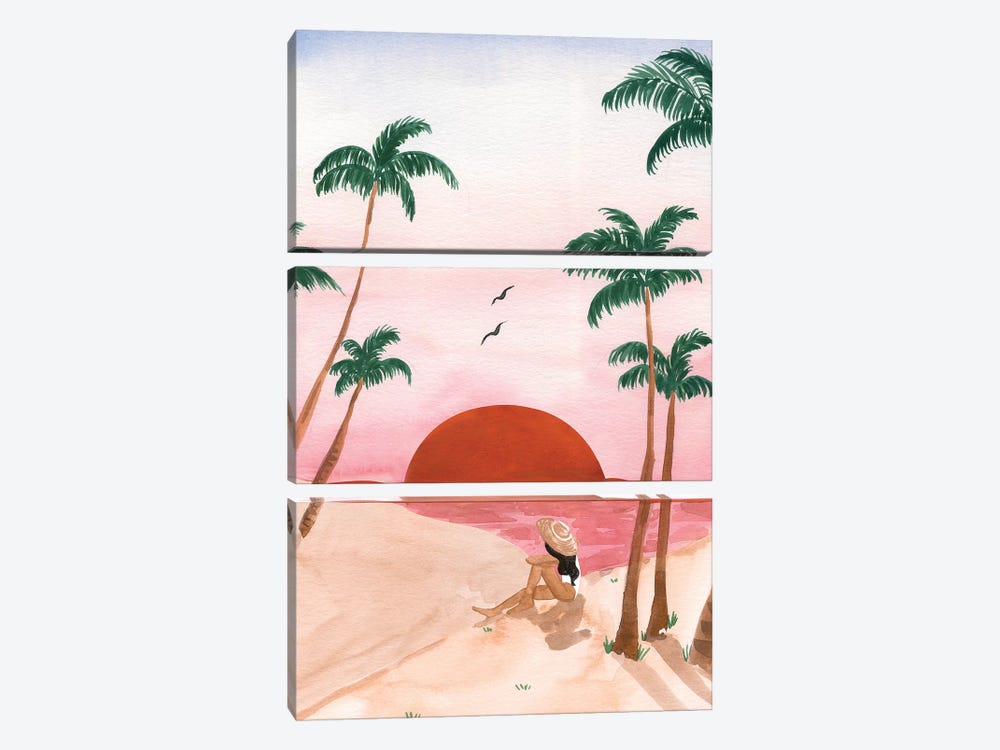 Sunset Dreamer II by Sabina Fenn 3-piece Canvas Art Print