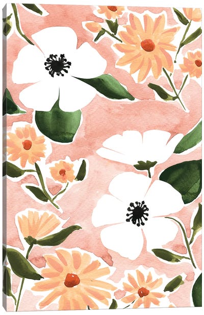 Summer Florals Canvas Art Print - Sabina Fenn