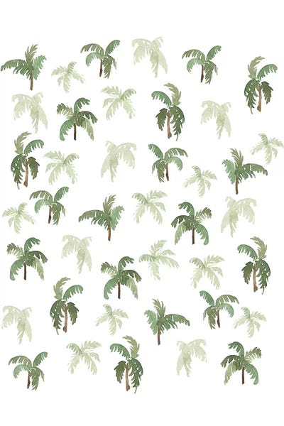 Watercolor Palms by Sabina Fenn canvas print