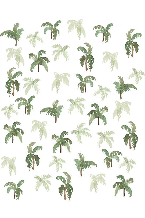 Watercolor Palms by Sabina Fenn wall art