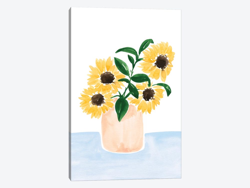 Sunflowers In A Vase by Sabina Fenn 1-piece Canvas Print