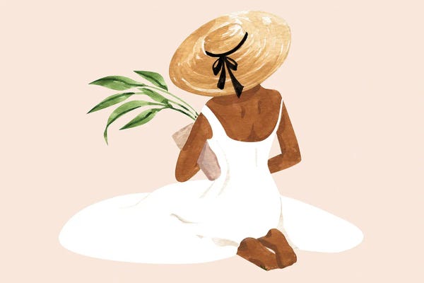 Tropical Leaves: Gardener II by Sabina Fenn